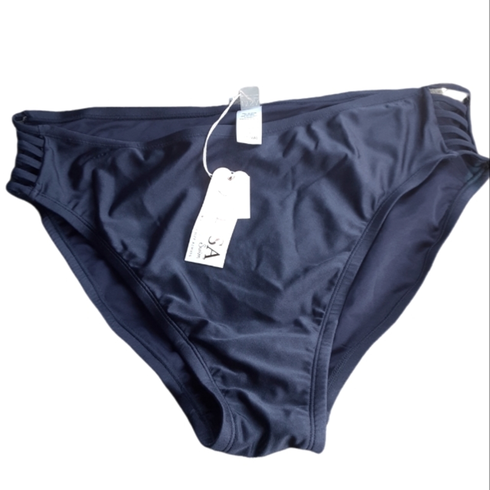 Lysa Swim Navy Blue Swimsuit bottoms Plus Size 2X